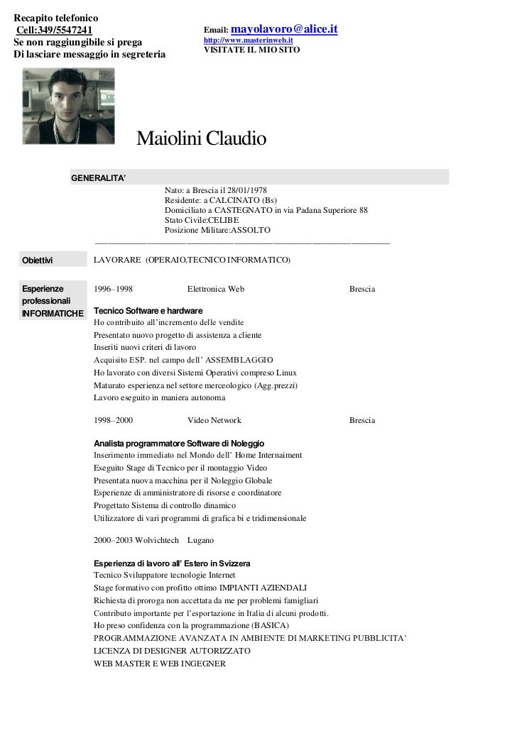 curriculum vitae europeo esempio compilato neolaureato curriculum vitae europeo esempio compilato neolaureato